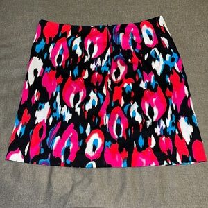 Grace Ladies pink, blue and black skirt. Size 10.